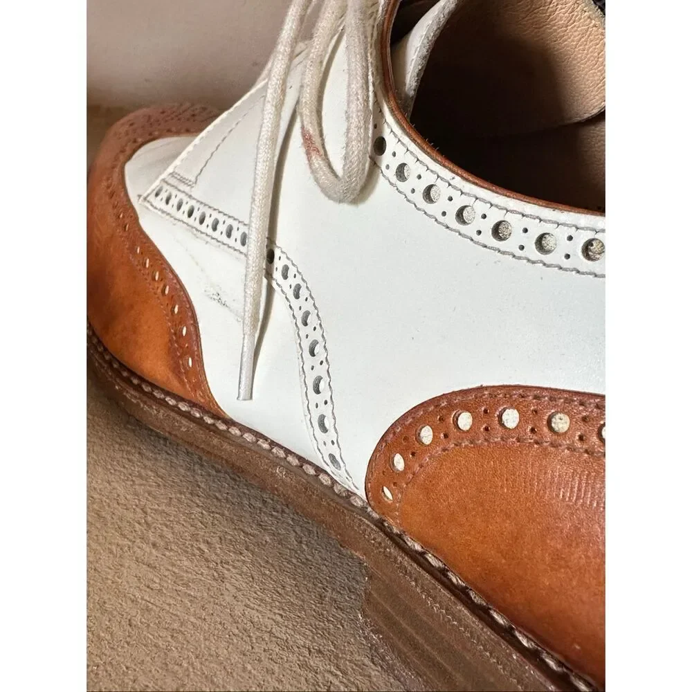 Wilson and Dean for Wilkes Bashford saddle oxford leather wingtips